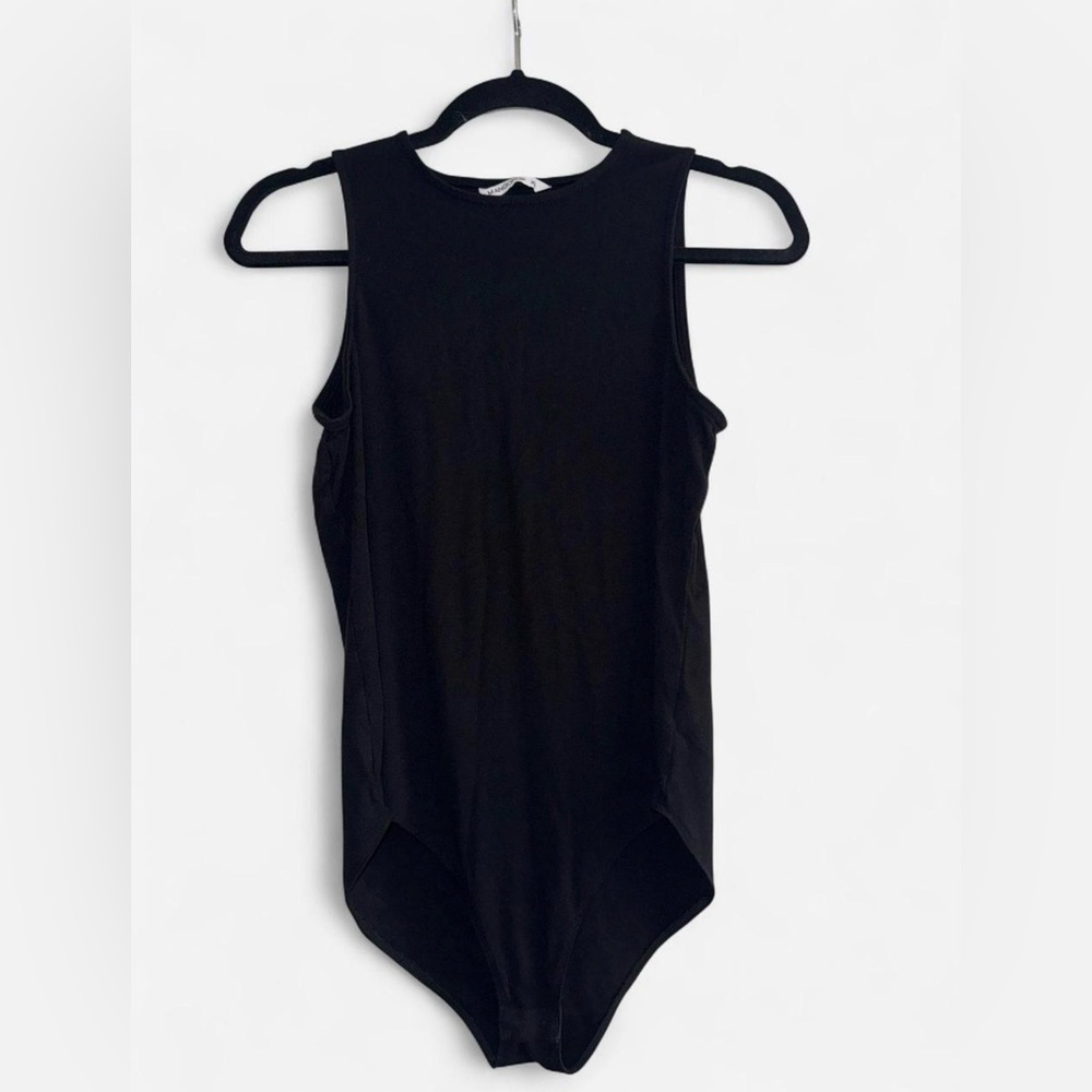 Classic Black Sleeveless Bodysuit - Women